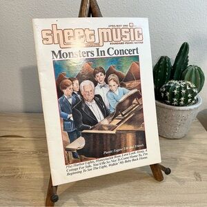 Vintage Sheet Music Magazine Apr/May 1985 Monsters In Concert Piano Guitar